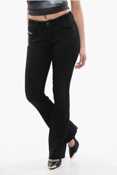 Diesel Low Waist Boot Cut Effect 1969 D-ebbey Slim Fit Jeans 22cm L In Black
