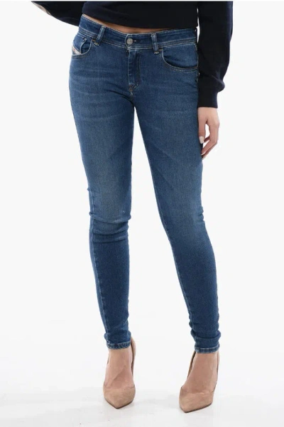 Diesel Low Waist Skinny Fit 2018 Slandy Jeans 12cm L32 In Blue