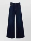 Diesel Low Waist Wide Leg Denim Trousers