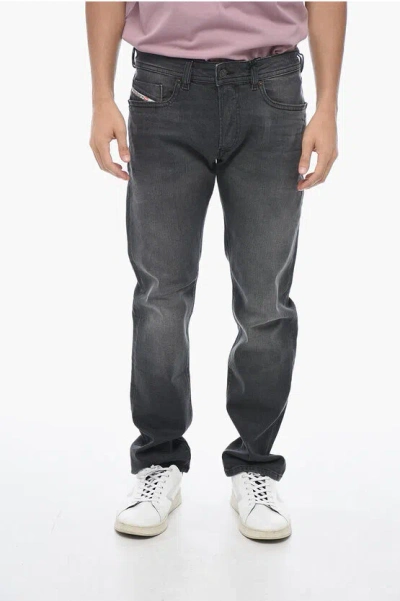 Diesel Low-waisted Buster-x Denims With Tapered Fit L.32 In Gray