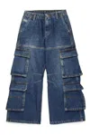 Diesel Dark Faded Straight Jeans In Blue