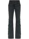 Diesel Low-rise Cotton Flared Trousers