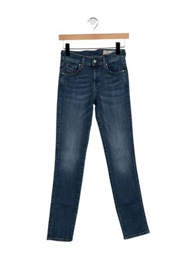 Pre-owned Diesel Low-rise Skinny Leg Jeans In Blue