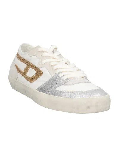 Diesel Low-top Sneakers In Silver