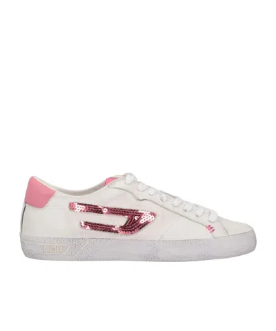 Diesel Woman Sneakers Pink Size 10 Bovine Leather