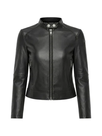 Diesel L-suza-r Zip-detail Jacket In Black