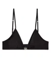 Diesel Luna Logo Triangle Bra In Black