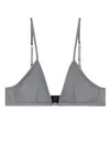 Diesel Luna-dnm Logo Detailed Bralette In 灰色