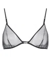 Diesel Luna-gft Triangle Cups Sheer Fabric In Black