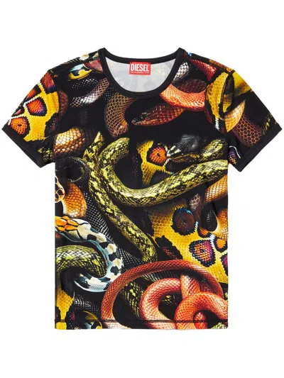 Diesel Lunar New Year Of The Snake Cl-t-uncle T-shirt In Multicolor