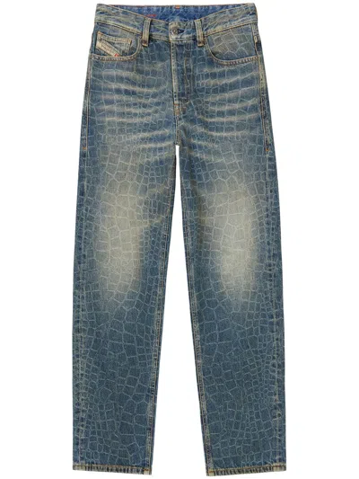 Diesel Lunar New Year Of The Snake D-ark Jeans In Blau