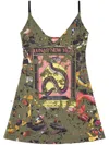 Diesel Lunar New Year Of The Snake D-jena-dev Minikleid In Grün