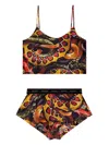 Diesel Lunar New Year Of The Snake Set-ivone Pajamas In 黑色