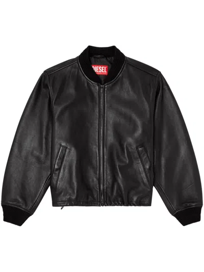 DIESEL DIESEL LUXURIOUS LEATHER JACKET STYLE