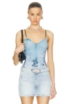 Shop Diesel Lye Tank Top In Denim