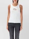 Diesel 't-lins' White Top With Oval D Logo On The Front