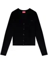 Diesel M-alima Knit Cardigan In Black