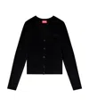 Diesel M-alima Knit Cardigan In Black