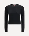 Diesel Women M-alinesa Pullover In Black