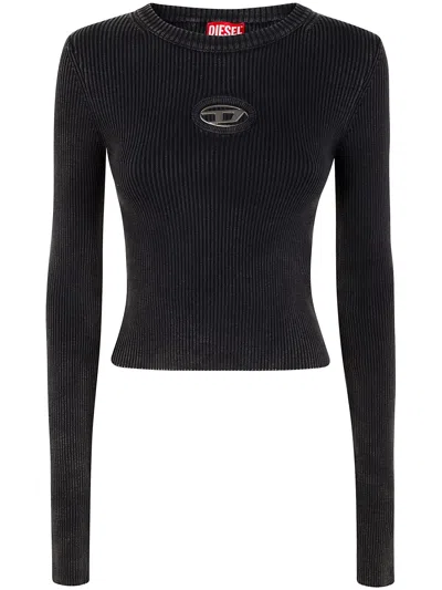 Diesel M-anchor-a Knitwear Clothing In Black
