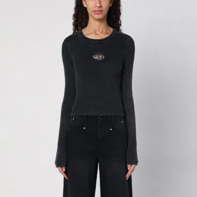Diesel M-anchor-a Black T-shirt Women