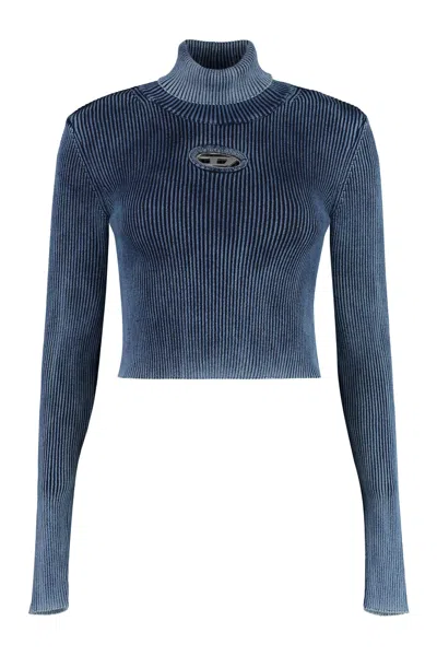 DIESEL M-ANCHOR-A LONG SLEEVE CROP TOP
