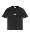 Diesel M-anchor-a-ss Short-sleeved Jumper In Black