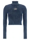 Diesel Cropped Slim-fit Top With Ribbed Texture