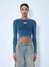 Diesel Women M-anchor Cotton Sweater In Blue