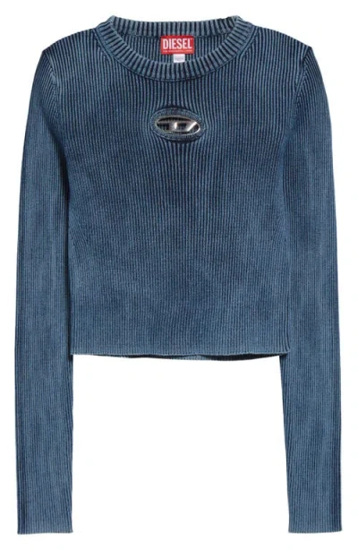 DIESEL DIESEL® M-ANCHOR COTTON RIB SWEATER