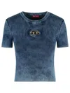 Diesel T-shirt M-anchor-a-ss In Cotton In Gray