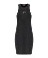 Diesel Cotton Dress In Black