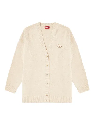 Diesel M-areela Cardigan In Neutral