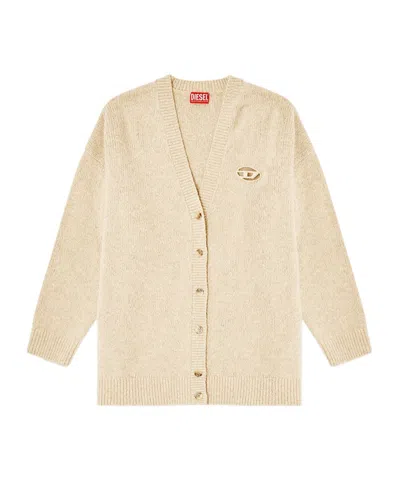 Diesel M-areela Cardigan In Neutral