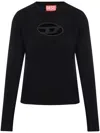 Diesel Cropped Sweatshirt With Distinctive Logo Detail In Multicolor