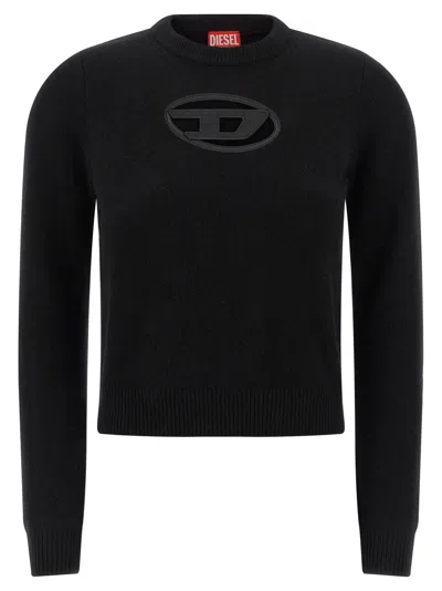 Diesel M-areesa-slim Sweater In Black