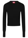Diesel Soft And Comfortable Chenille Sweatshirt In Black