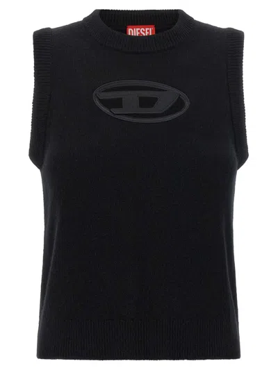 Diesel M-argarin-sl Gilet Black In Multi