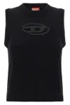 Diesel M-argarin-sl Gilet Black In Black