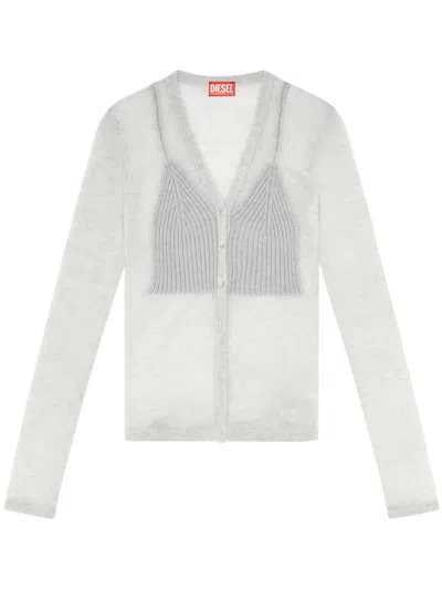 Diesel Layered-effect Knitted Cargidan In 912
