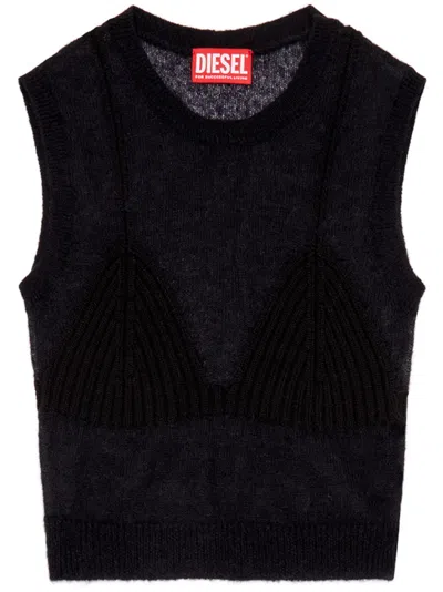DIESEL M-AROSTICA KNITTED TANK TOP