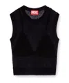 Diesel M-argarin Knitted Top In Black