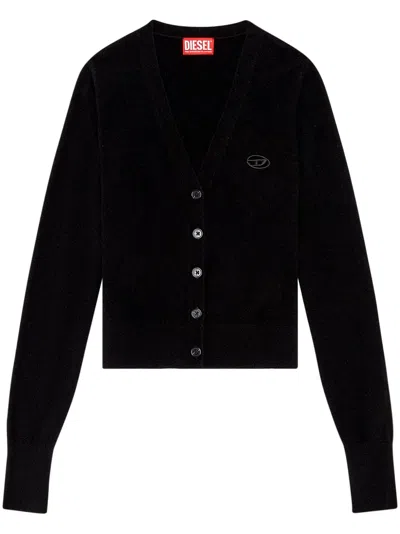 Diesel Regular Fit Wool & Cashmere T-shirt In Black