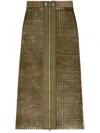 Diesel M-asi Skirt In Green