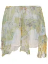 Diesel Atreius Miniskirt Light Green Skirt In 33s