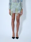 Diesel Atreius Miniskirt Light Green Skirt In Grey
