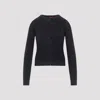 Diesel Fitted Button-up Sweater With Ribbed Detailing In Black