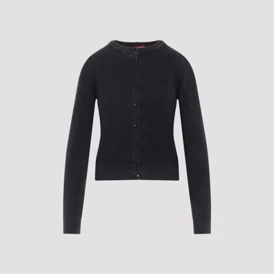 Diesel Bethanie Ribbed Knit Cardigan In Black