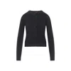Diesel Fitted Button-up Sweater With Ribbed Detailing In Black