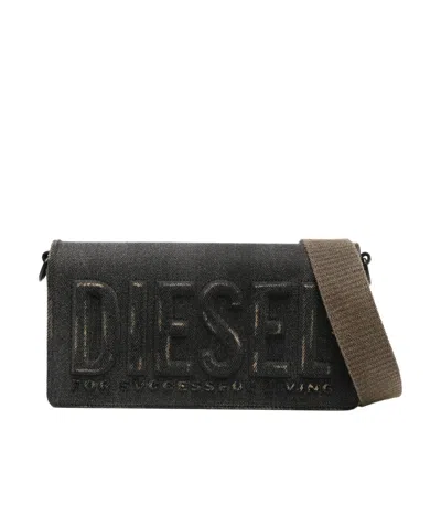 Diesel M Biscotto Crossbody Bag In 黑色